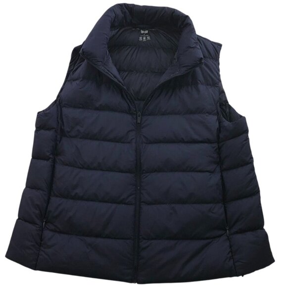 Uniqlo Men's Down Puffer Vest Jacket Medium Ultra-Light Down Outdoors Full Zip - Picture 1 of 12